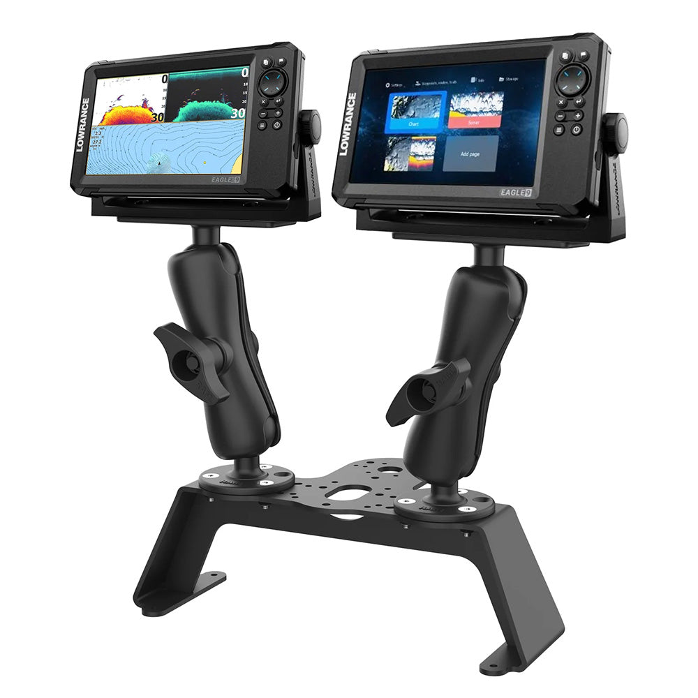 RAM Mount RAM Fishfinder Deck Kit w/Dual Marine Electronic Mount [RAM-FF1-D-115-2]