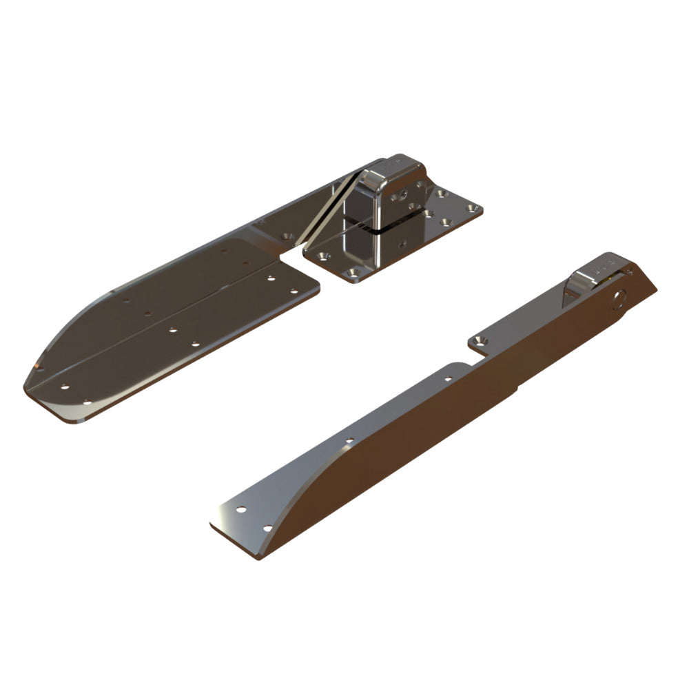 TACO Command Ratchet Hinge - 18-1/2" - 316 Stainless Steel Polished w/Hard Stop [H25-0048]