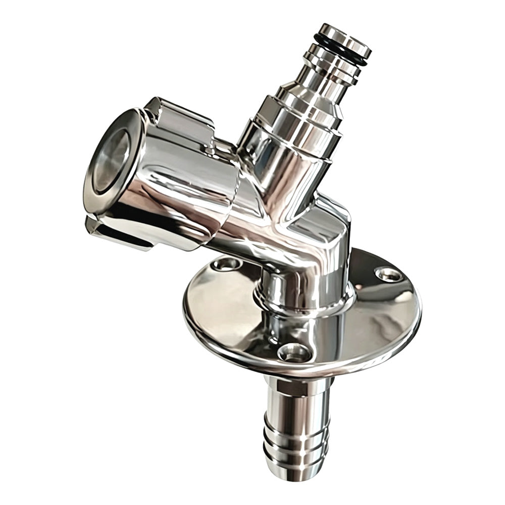 Flushmaster Quarter Turn Quick Connect Water Spigot - 45-Degree [SM-QCWS45]