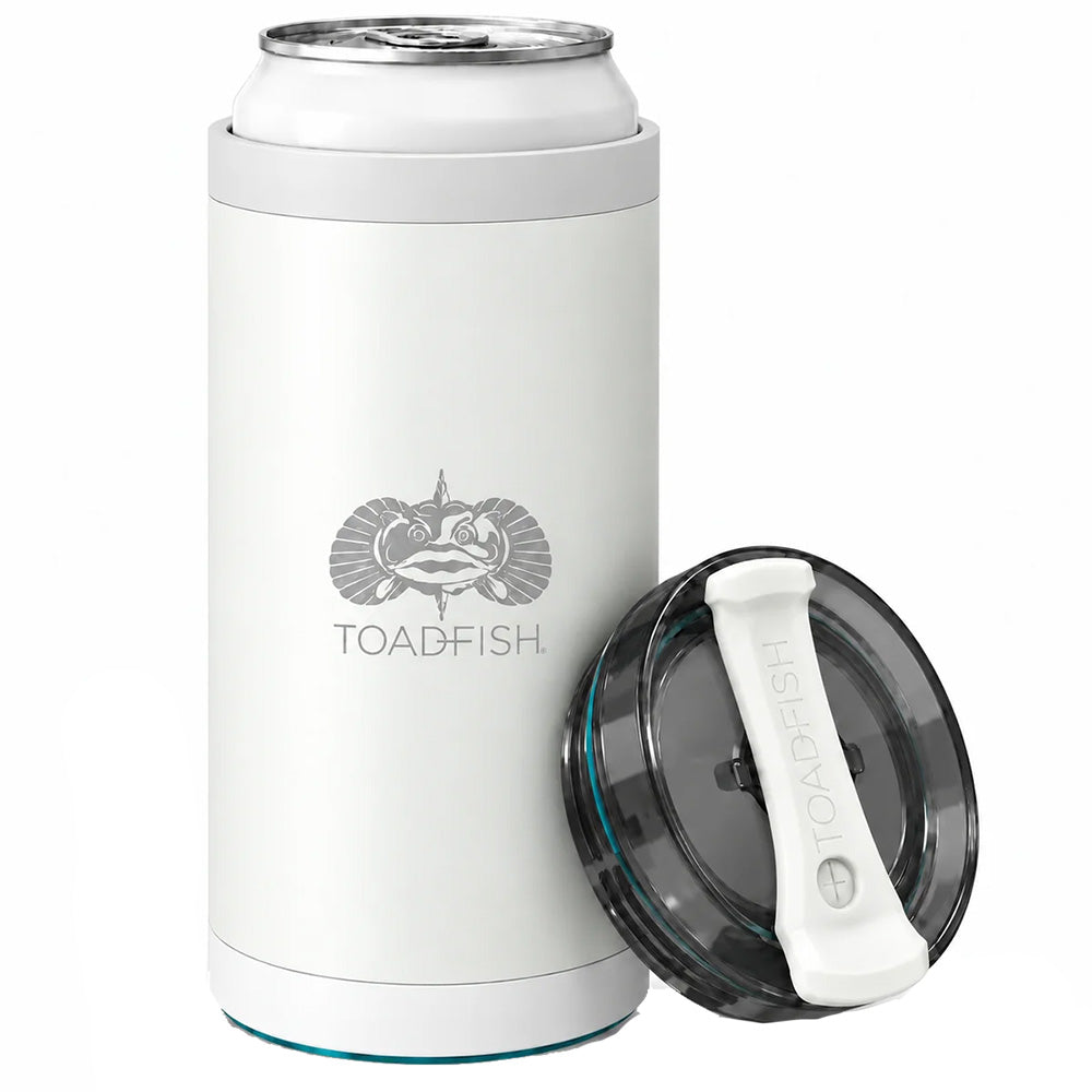 Toadfish SmartGrip 4-in-1 Can Cooler - 12oz - White [1413]