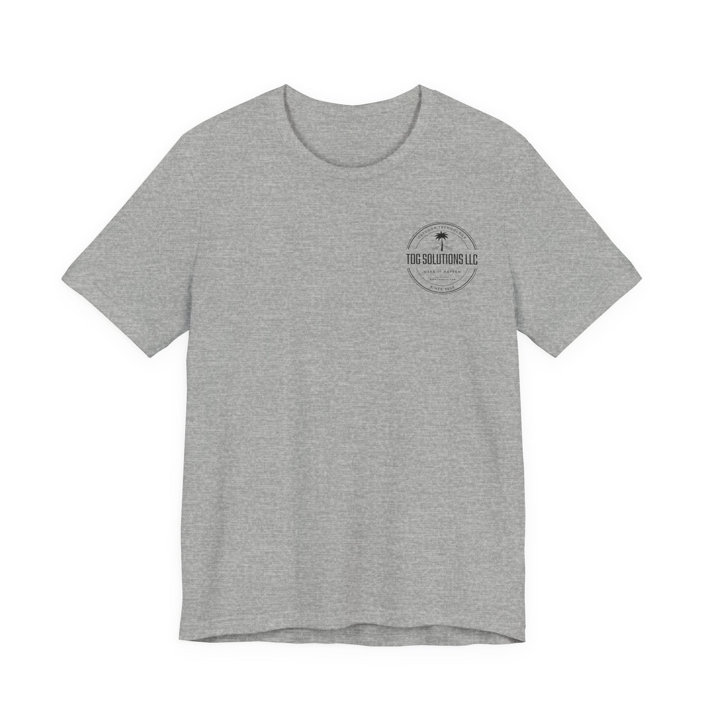 Semi-Sub Surf Club T-Shirt — Retro Tactical Operator Logo Surf Graphic Tee | TDG Solutions Log Front | Semi-Sub Surf Club Logo Back