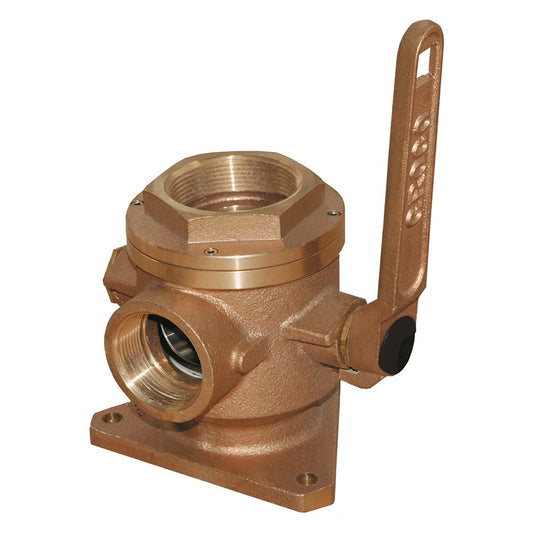 GROCO 2-1/2" Safety Seacock w/2" Side Port  [SBV-2500-P]