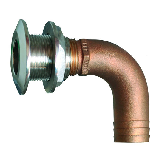 GROCO 1" 90 Degree Hose Thru-Hull Fitting  [HTHC-1000-S]