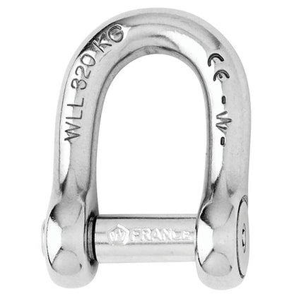 Wichard Self-Locking Allen Head Pin D Shackle - 6mm Diameter - 1/4" [1303W]