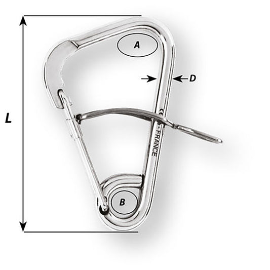 Wichard Automatic Mooring Hook - 170mm Length - 6-11/16" [2329W]