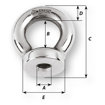Wichard 10mm Eye Nut - Thread M12 x 175mm [6356W]